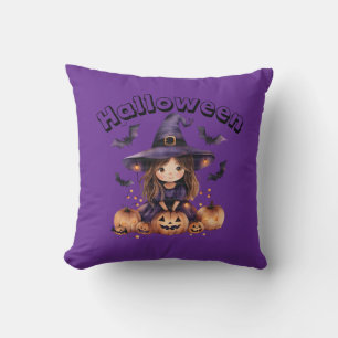 Adorable Hexenkloster Halloween-Kissen Kissen