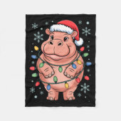 Adorable Hip Wrapped Christmas Light Santa Hat Win Fleecedecke (Vorderseite)
