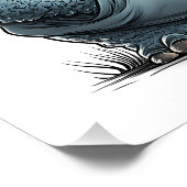 Adorable Hippo Besuchen Sie die Universität Lugano Poster (Ecke)