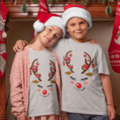 Adorable Hirschgesicht mit Ornamenten auf Antlern T-Shirt
