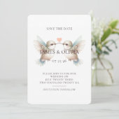 Adorable Hochzeit Foto Save the Date hinzufügen (Stehend Vorderseite)