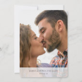 Adorable Hochzeit Foto Save the Date hinzufügen (Rückseite)