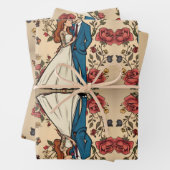Adorable Hochzeitspaar in der Liebe Geschenkpapier Set (Beispiel)