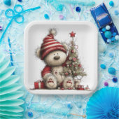 ADORABLE HOLIDAY CHRISTMAS TEDDY BEAR PAPPTELLER (Party)
