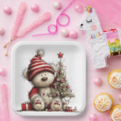 ADORABLE HOLIDAY CHRISTMAS TEDDY BEAR PAPPTELLER (Party)