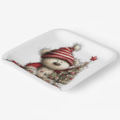 ADORABLE HOLIDAY CHRISTMAS TEDDY BEAR PAPPTELLER (Gewinkelt)