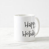Adorable Holiday Dalmatiner Extravagante Script-Ta Kaffeetasse (VorderseiteRechts)