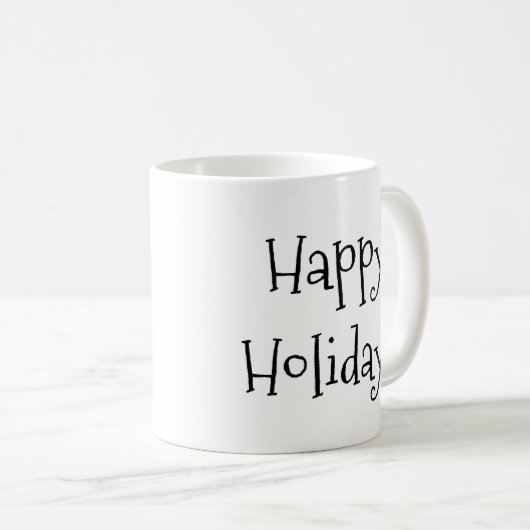 Adorable Holiday Dalmatiner Extravagante Script-Ta Kaffeetasse (VorderseiteRechts)