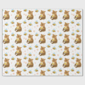 Adorable Honey Bears Geschenkpapier (Flach)