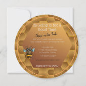 Adorable Honey Bee Einladung (Rückseite)