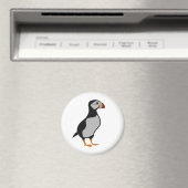 Adorable Horned Puffin Stehender Cartoon Magnet (In Situ (Geschirrspüler))