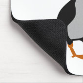 Adorable Horned Puffin Stehender Cartoon Mousepad (Ecke)