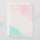 Adorable Hübsche Koala Rainbow Geburtstag Einladung (Rückseite)