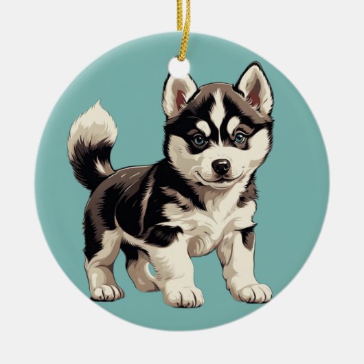 Adorable Huksy Ornament (Vorne)