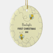 Adorable Hummel erste Weihnachtsnacht Custom Keramik Ornament (Rechts)