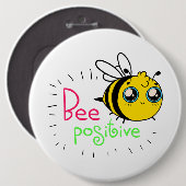 Adorable Hummel positiv Motivierend sein Button (Vorne & Hinten)