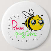 Adorable Hummel positiv Motivierend sein Button (Vorderseite)