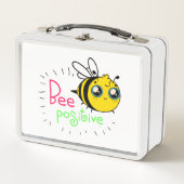 Adorable Hummel positiv Motivierend sein Metall Brotdose (Vorderseite)