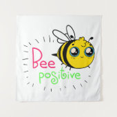 Adorable Hummel positiv Motivierend sein Wandteppich (Vorderseite)