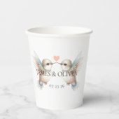 Adorable Hummingbirds Wedple Pappbecher (Vorderseite)