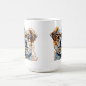 Adorable Hund mit Brille Kaffeetasse (Mittel)