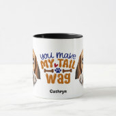 Adorable Hund Sie machen meinen Schwanz Wag Tasse (Zentrum)