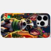 Adorable Hund sitzend in festlicher Umgebung Case-Mate iPhone Hülle (Rückseite (Horizontal))