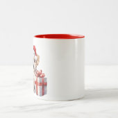 Adorable Hund Weihnachten Tasse (Mittel)