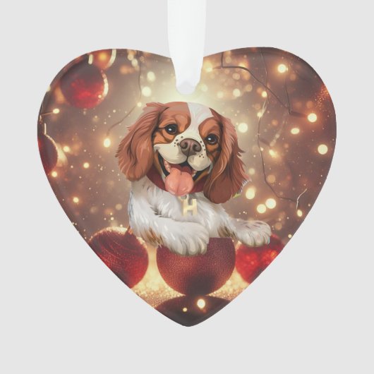 Adorable Hund Weihnachtsgeschmack Ornament (Vorderseite)
