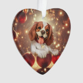 Adorable Hund Weihnachtsgeschmack Ornament (Vorderseite)