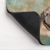 Adorable Hunde auf Decopage Art Mousepad (Ecke)