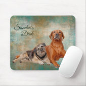 Adorable Hunde auf Decopage Art Mousepad (Mit Mouse)