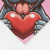 Adorable Hunde begeistern Herz mit glücklichen Aus Fleecedecke (Ecke)