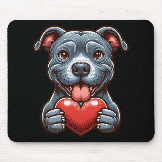 Adorable Hunde begeistern Herz mit glücklichen Aus Mousepad (Vorne)