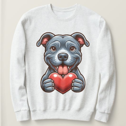 Adorable Hunde begeistern Herz mit glücklichen Aus Sweatshirt (Design vorne)