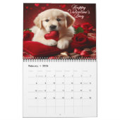 Adorable Hunde feiern Urlaub Joy Jährlich 20XX Kalender (Feb 2026)