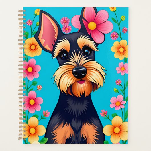 Adorable Hunde Gerahmt von Blume Planer (Vorderseite)