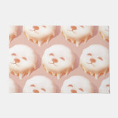 Adorable Hunde Gesicht Donut Fußmatte (Vorderseite)
