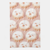 Adorable Hunde Gesicht Donut Geschirrtuch (Vertikal)