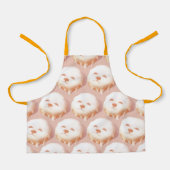 Adorable Hunde Gesicht Donut Schürze (Vorderseite)