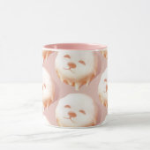 Adorable Hunde Gesicht Donut Tasse (Zentrum)