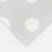 Adorable Hunde Gesicht weißen Punkte Kinder Fleecedecke (Ecke)