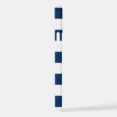 Adorable Hunde in Liebe auf gestreiftem Personalis iPhone Hülle (Rechte Seite)