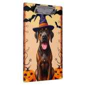 Adorable Hunde mit Hexenhut Klemmbrett (Rechts)