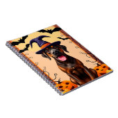 Adorable Hunde mit Hexenhut Notizblock (Rechte Seite)