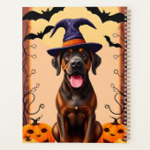 Adorable Hunde mit Hexenhut Planer (Rückseite)