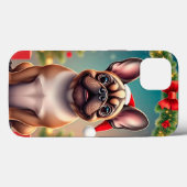 Adorable Hunde mit Weihnachtsmannmütze Case-Mate iPhone Hülle (Rückseite (Horizontal))