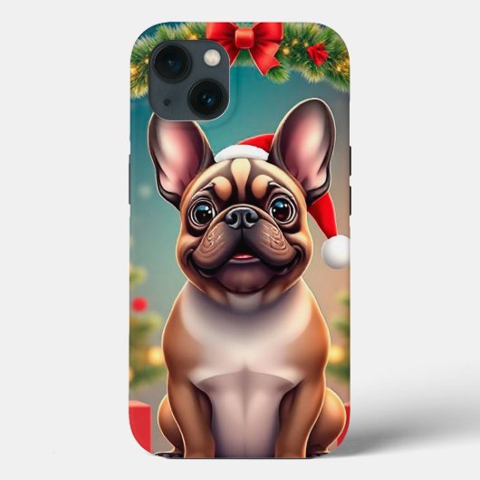 Adorable Hunde mit Weihnachtsmannmütze Case-Mate iPhone Hülle (Rückseite)