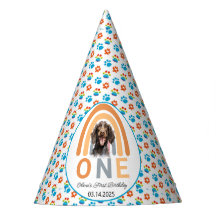 Adorable Hunde Regenbogen Wasserfarbe 1. Geburtsta