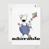 Adorable Hunde T - Shirt und Geschenke Postkarte (Vorne/Hinten)